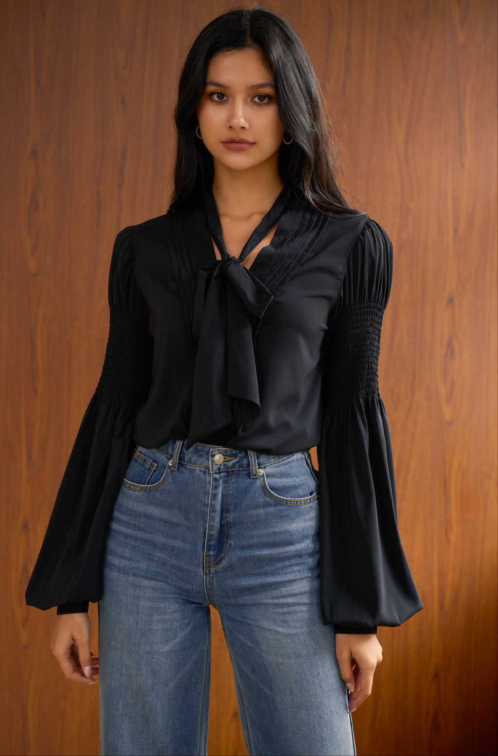 Puppy eyes chiffon shirt