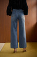 Carol flared 100% cotton jeans