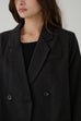 Soft power blazer in Black