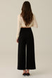 Zoom in high waisted pants in black