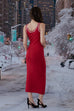 Xmas knit maxi bra Dress
