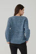 Snowy Knit wool blend Sweater in Blue