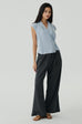 Keep in line cooling knit top in blue