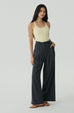 Quiet luxury knit top in yellow