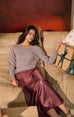 Feel me 100% wool top in grey