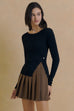 City girl vibe knit long sleeves