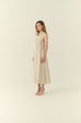 Élune classic maxi shirt dress in beige