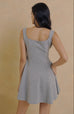 Midnight charm mini dress in grey
