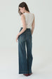 Dark indigo flared jeans
