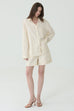 Leafline high-waisted shorts