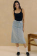 Bow&butterfly denim skirt