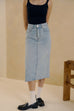 Bow&butterfly denim skirt
