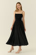 The essential midi dress in black