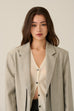 Confidence double layered blazer in grey