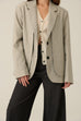 Confidence double layered blazer in grey