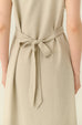 Élune classic maxi shirt dress in beige