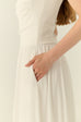 The essential midi dress in white