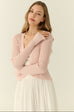 Pretty babe cooling knit cardigan in pink