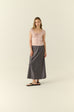 Never enough silky skirt in grey