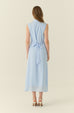 Élune classic maxi shirt dress in blue