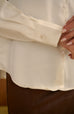 Spring date silky shirt in beige