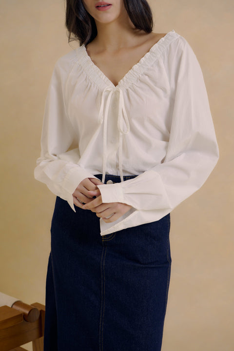Delicate lace white shirt