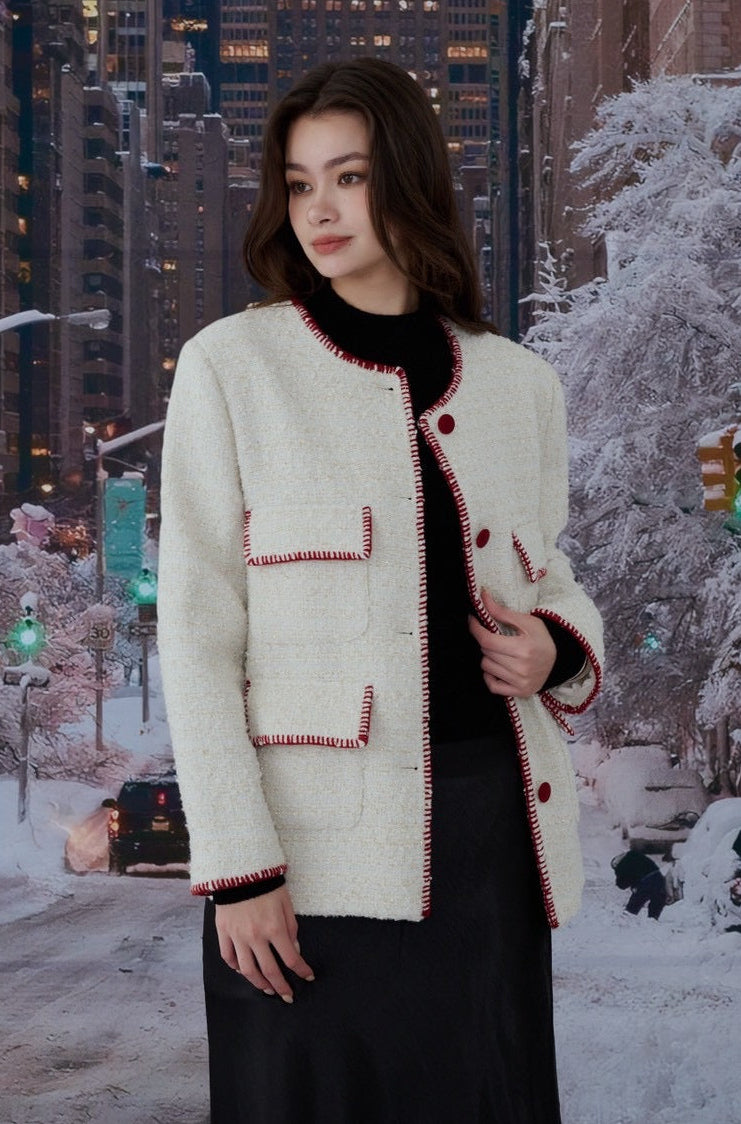 Caroline wool blend tweed jacket