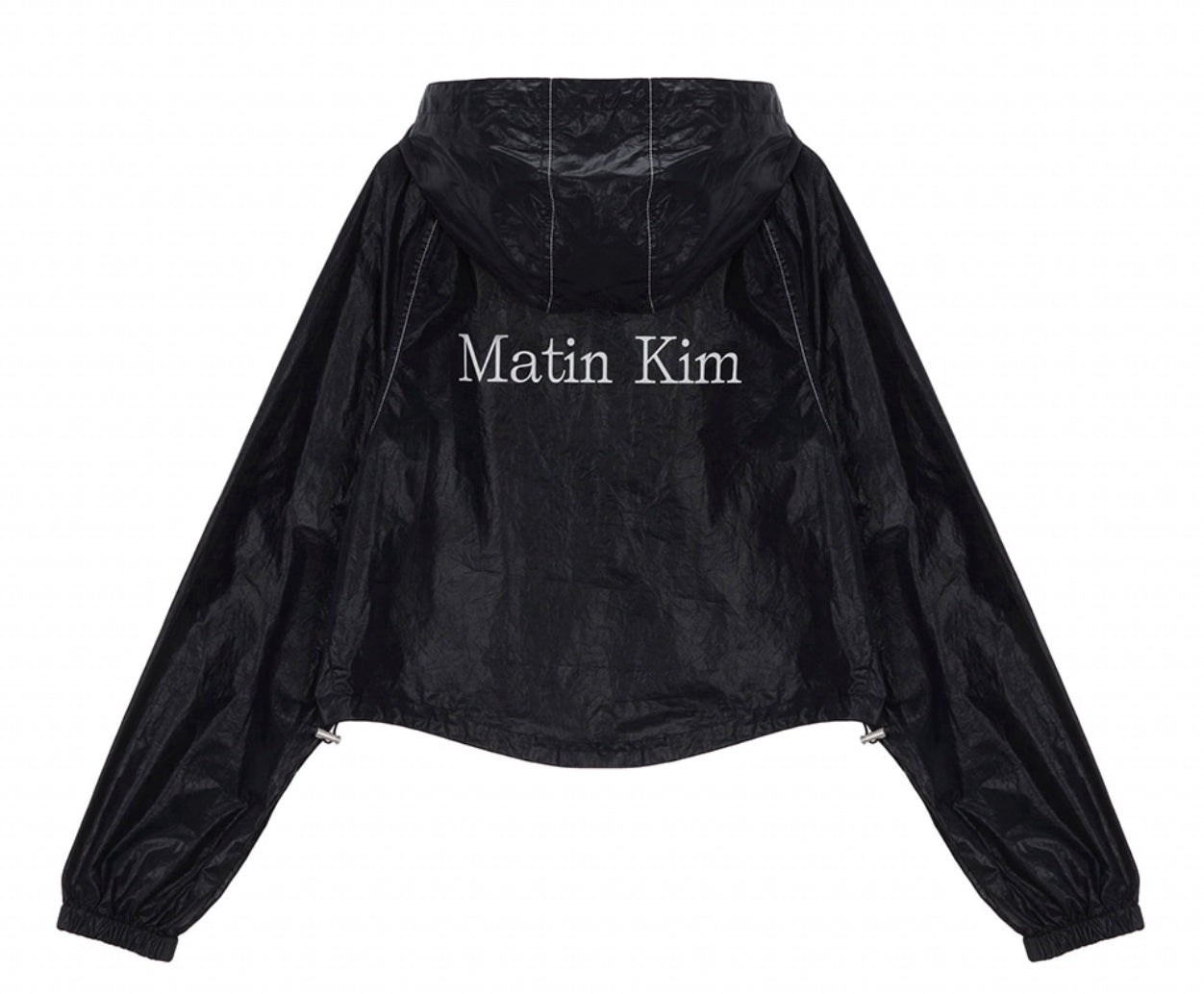 MATIN CROP HOODY COATING JUMPER – Bisou Bisou Store