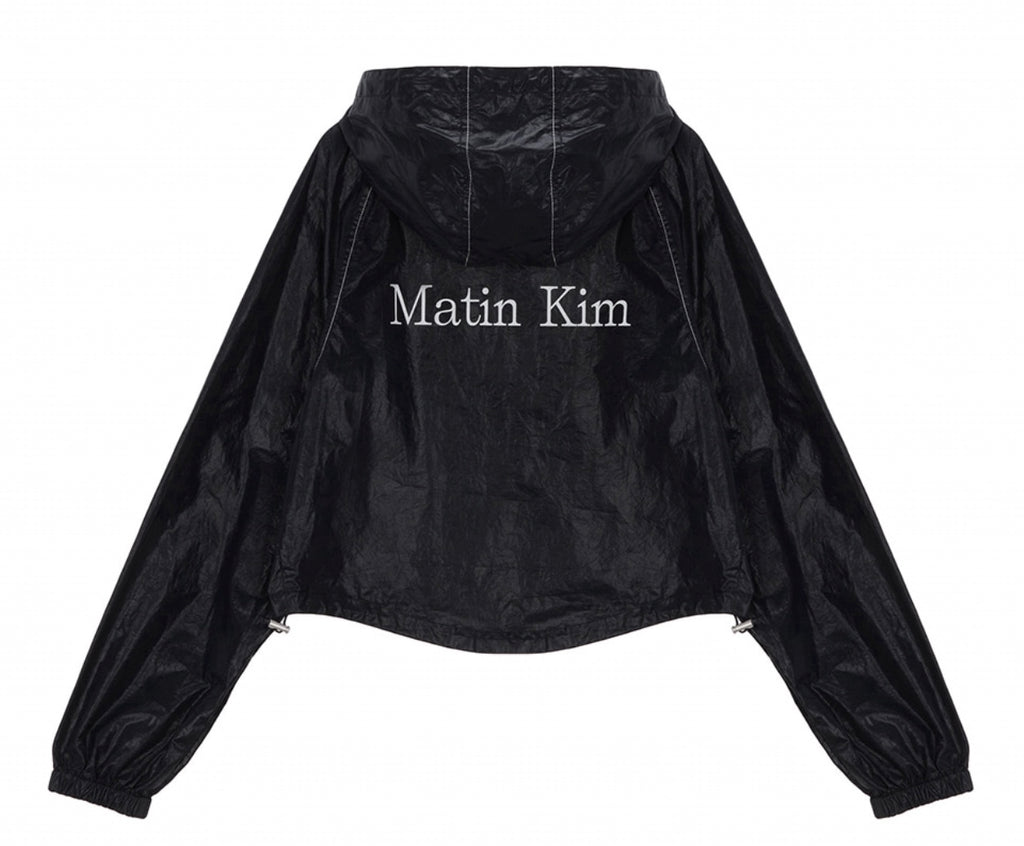 MATIN CROP HOODY COATING JUMPER – Bisou Bisou Store