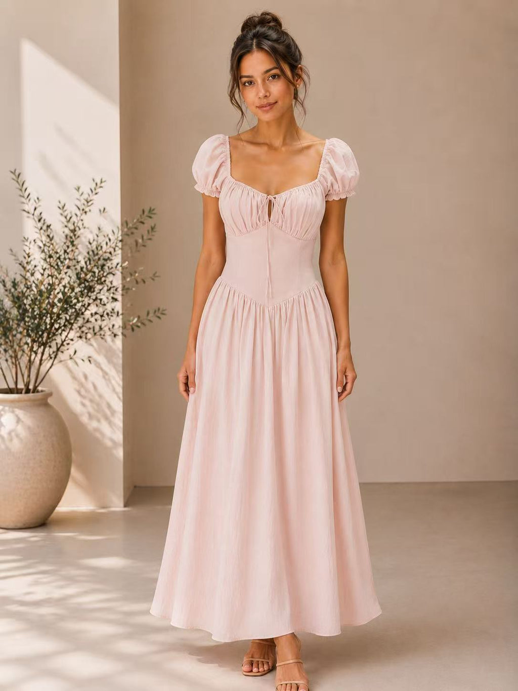 Cinerella corset lining maxi dress