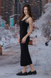 Xmas knit maxi bra Dress
