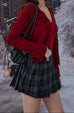 Mistletoe Checkered skirt