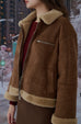 Blizzard Cozy Fur Jacket in Brown/Caramel