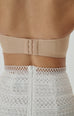 Two ways seamless bandeau bra in skin