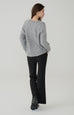 Wool blend flared pants in Black