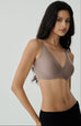 Invisible supportive bra in cocoa