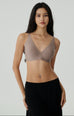 Invisible supportive bra in cocoa