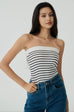 No limit stripes off shoulder top