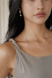Don't leave twisty cooling knit dress in khaki