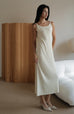 Don't leave twisty cooling knit dress in beige