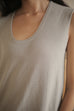 Gemma U neck knit top in grey