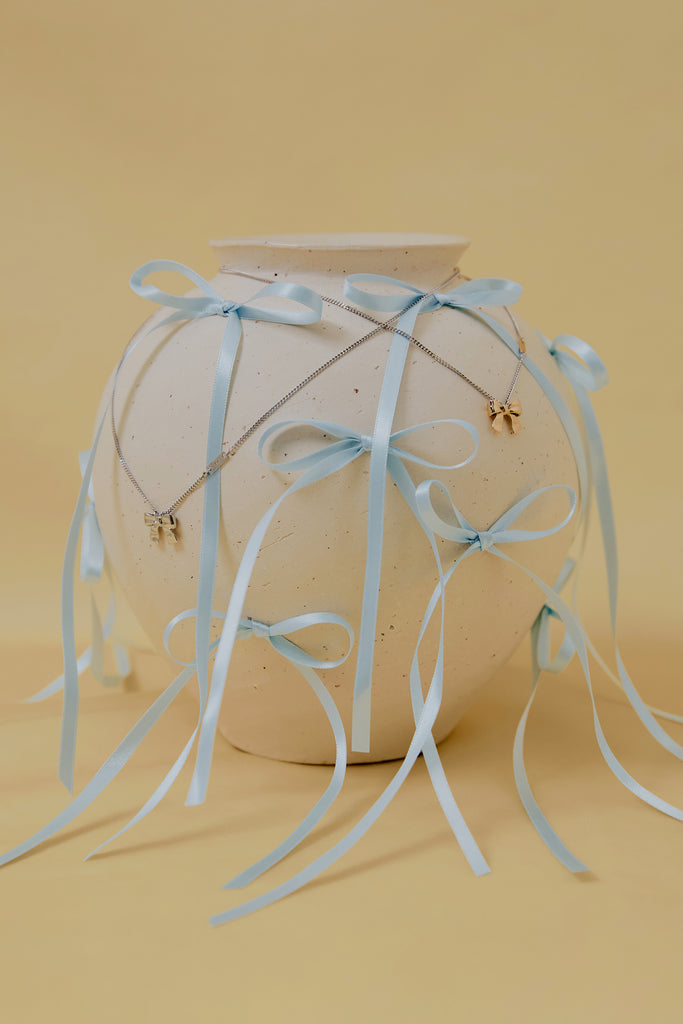 925 DIA Signature Ribbon Necklace